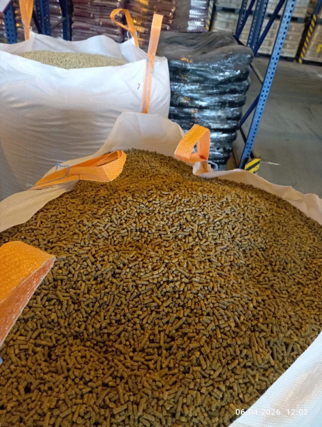 Feed materials in storage